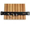 KAHRS Terrassendielen-Halter, 50 Stück, inkl. V2A-Bohrschrauben für Alu-UK, Aufbau: 5 mm, für eine Dielenbreite von 90 - 145 mm