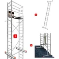 ALTEC Aluminium Arbeitsgerüst AluCombine® 3.0, Alu Standgerüst mit Traverse & Wandanker, maximale Arbeitshöhe 7 Meter 500 cm