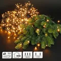 Lichterkette Weihnachtsbeleuchtung Deko Warmweiß IP-44 Innen/Außen 36 m 480 LED