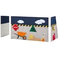 Hoppekids Vorhang für Spielbett 70x160  Construction , mehrfarbig , Maße (cm): B: 300 H: 72