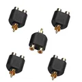 5x Audio Cinch Y Adapter Verteiler Splitter 2 Chinch Buchse auf 1 RCA Stecker