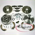 Bremsscheiben Beläge vorne Bremstrommel Set mit Zubehör hinten für VW Golf 3