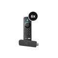 Amazon Fire TV Stick 4K Plus - Neueste Generation - Wi-Fi 6 und Alexa - 6er-Set