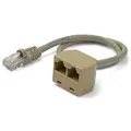 StarTech.com 2 auf 1 RJ45 10/100 Mbit/s Splitter Kabel Adapter - St/Bu - Netzwerk-Splitter - RJ-45 (M)