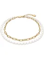 Fossil JA7322710 Damen Armband Messing weiß 19,5 cm