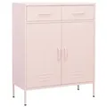 vidaXL Lagerschrank Rosa 80x35x101,5 cm Stahl