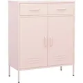 vidaXL Lagerschrank Rosa 80x35x101,5 cm Stahl  Modell 2