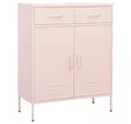 vidaXL Aktenschrank Lagerschrank Rosa 80x35x101,5 cm Stahl (1-St)