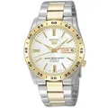 Automatikuhr SEIKO "Seiko 5", gold (silberfarben, goldfarben), Armbanduhren, Damen, Armbanduhr, Mechanische Uhr, Herrenuhr, Damenuhr, Datum