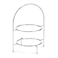 ZELLER Etagere 27381 mit zwei Ebenen für Teller, Metall, verchromt, ca. 29 x ...