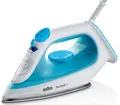Braun Dampfbügeleisen TexStyle 1 SI 1050 BL - 2.000 W, 120 g Dampfstoß, 220 ml Wassertank, 2000 W, 25 g Dampfmenge, SuperCeramic Bügelsohle, 35 Sek. Aufheizzeit