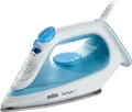 Braun Dampfbügeleisen SI 1050BL TexStyle 1 | SuperCeramic Bügelsohle | 2000 Watt | 220ml Wassertank | Anti-Kalk | Blau