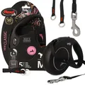 Einziehbare Hundeleine Automatikleine Rollleine 25kg 5m Große Hunde Leine Robust