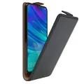 EAZY CASE Hülle kompatibel mit Huawei P Smart (2019) Flip Cover zum Aufklappen, Handyhülle aufklappbar, Schutzhülle, Flipcover, Flipcase, Flipstyle Case vertikal klappbar, aus Kunstleder, Schwarz