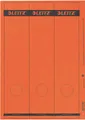 LEITZ® Rückenschild, auf A4-Bogen, selbstklebend, Papier, breit/lang, 61 x 285 mm, rot (75 Stück), Sie erhalten 1 Packung á 75 Stück