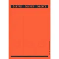 Leitz PC-beschriftbare Rückenschilder selbstklebend für Standard- und Hartpappe-Ordner, 75 Stück, Langes und breites Format, 62 x 285 mm, Papier, rot, 16870025