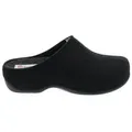 BERKEMANN Berkemann Filz FLORINA Hausschuh, schwarz, Weite H, Wechselfußbett 102 Pantoffel schwarz 38 EU