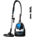 Philips PowerPro Compact Staubsauger – Leicht, Kabellos und Beutellos, 900 W Saugleistung, TriActive Düse Für Hartböden und Teppich, Allergy H13 HEPA-Filter, PowerCyclone 5 Technologie (FC9332/09)
