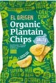 Glutenfreie gesalzene PLANTANA CHIPS BIO 80 g - EL ORIGEN