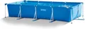 Intex Frame Pool 450x220x84cm Aufstellpool Rechteck Gartenpool Stahlrahmen Blau