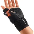 CAMBIVO Handgelenk Bandagen, Handgelenkstütze mit verstellbaren Riemen, Daumen Wrist Wrap Atmungsaktive bei Arthritis, Sehnenentzündungen, Versta... - Schwarz - S/M
