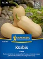 Kiepenkerl Kürbissamen Tiana 1030360 - Butternut- Kürbis - nussig- süßes Aroma - intensiv orange gefärbt - 1-1,5kg - Samen Gemüse, Saatgut, Gemüsepflanzen