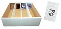 CAGO Unbekannt Riesen Deck-Box + 100 Beutel (weiß) für 4000 Karten (Magic / Pokemon / YuGiOh)