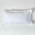 Homescapes - Kopfkissenbezug Mit Stehsaum Weiss, Fadendichte 200, 50 X 90 Cm