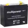 multipower MP7-6S 300402 Bleiakku 6 V 7 Ah Blei-Vlies (AGM) (B x H x T) 116 x 99 x 50 mm Flachstecker 4.8 mm Wartungsfrei, Geringe Selbstentladung