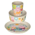 Geschirr-Set für Kinder CONNECT PEPPA PIG, Organic-Kunststoff, KOZIOL