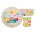 koziol - Kindergeschirr-Set CONNECT PEPPA PIG - 3er Set - Teller, Schale, Becher