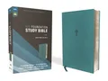 NIV, Foundation Study Bible, Leathersoft, Teal, Red  (Leather Bound) (US IMPORT)