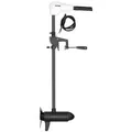 VEVOR Elektro Au_enborder, Bootsmotor Heckmontage, 24 V, 39 kg Schub, 8 Gang Elektrischer Trolling Motor mit Batterieanzeige, für Kajaks