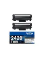 Brother TN2420TWIN / TN2420 2-Pack High Capacity Black Toner