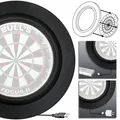 Bull‘s Lightning LED PU Surround für Dartboard Kombi Schutzring + Licht schwarz
