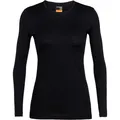 Icebreaker Damen 200 Oasis Longsleeve (Größe L, schwarz)