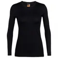 Icebreaker - Women's 200 Oasis L/S Crewe - Merinounterwäsche Gr L schwarz