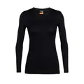 Icebreaker Women 200 Oasis LS Crewe Black (L)