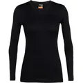 Icebreaker Baselayer Merino Crew, schwarz