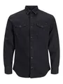 JACK & JONES Herren Jjesheridan Shirt L/S Jeanshemd, Black Denim, XS EU