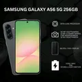 Samsung Galaxy A56 5G 256GB  Graphite NEU/OVP Dual-SIM Handy Ohne Simlock