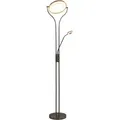 Stehlampe 18 W Silbern 180 Cm Dimmbar Vidaxl