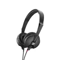 Sennheiser HD 25 LIGHT Leichter On-Ear DJ & Monitoring Kopfhörer | Robustes Single Headband Design | 1,5M beidseitig abnehmbares Kabel & 1/4" Klinkenadapter im Lieferumfang | Schwarz (508664)