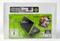 new Nintendo 2DS XL,Black + Green,Mario Kart 7 Bundle,VGA Gold 85+ NM+