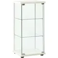 Vitrine Hartglas Weiß - Vidaxl