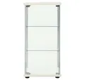vidaXL Standvitrine Vitrine Hartglas Weiß