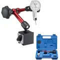 VEVOR Messuhr mit Magnetstativ & Aufbewahrungskoffer, 0,01 mm Genauigkeit, 0–0,76 mm Bereich, Mikrokugelgriff für Messungen in engen Bereichen, industrielle Bearbeitung & Inspektion