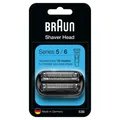 Braun Kombipack 53B Scherkopf schwarz, Ersatzscherteil kompatibel Series 5 und 6 (Modelle ab 2020)
