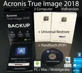 Acronis True Image 2018 Vollversion 3 PC/Mac Box, CD + Universal Restore OVP NEU