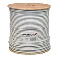 Premium X 250m Basic Koaxialkabel 135dB 4-Fach CCS Kupfer-Stahl Satelliten Koaxkabel Antennenkabel SAT TV Koax Kabel RG-6 Class A